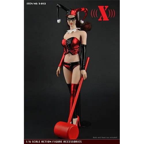 1:6 Harley Quinn Corset Female Custom Figure Set (Outfit with Accessories Only)