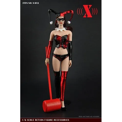 1:6 Harley Quinn Corset Female Custom Figure Set (Outfit with Accessories Only)