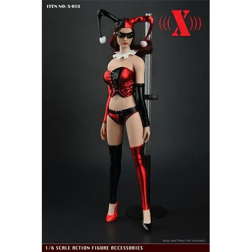 1:6 Harley Quinn Corset Female Custom Figure Set (Outfit with Accessories Only)