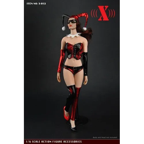 1:6 Harley Quinn Corset Female Custom Figure Set (Outfit with Accessories Only)