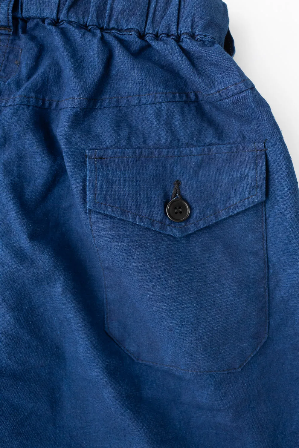 3318S-CLS - EZ Linen-Cotton Travail Shorts - Indigo