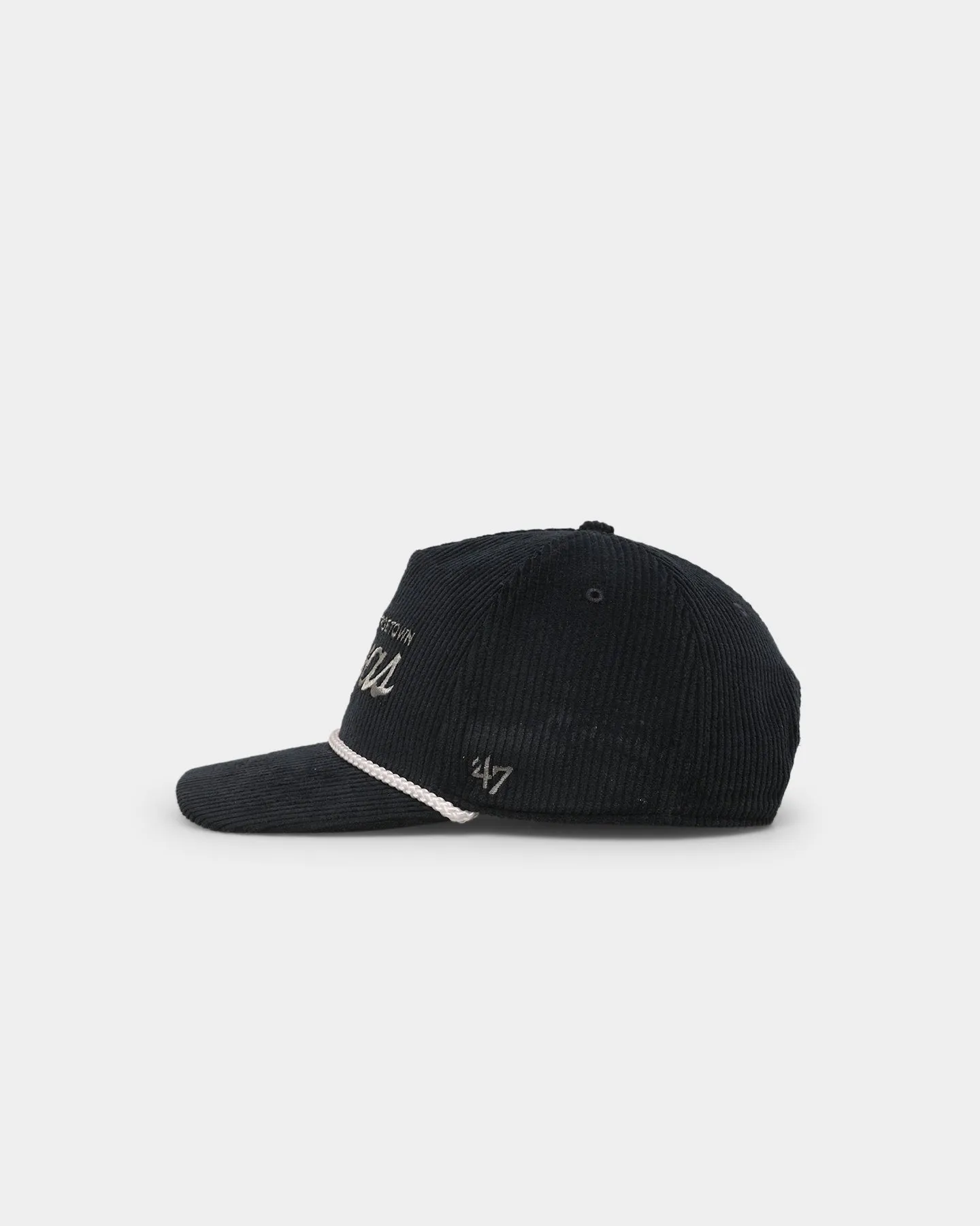 47 Brand Georgetown Hoyas 'NCAA Corduroy Team Script' Corduroy Crossrope 57 Hitch Snapback Navy