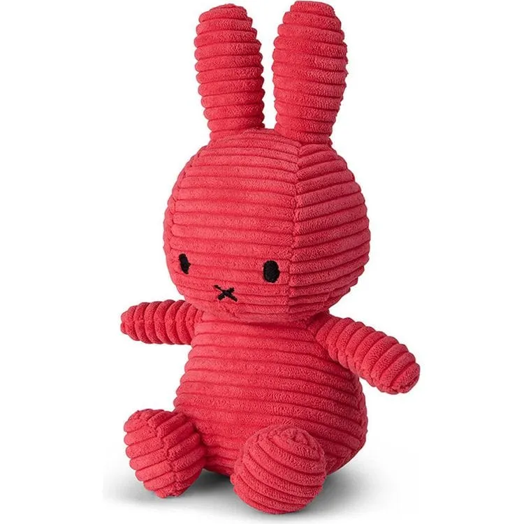 9" Miffy ECO Corduroy Plush - Fuchsia