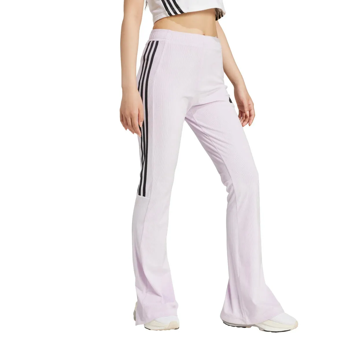 adidas Women's Tiro 3-Stripes Velour Flared Leggings