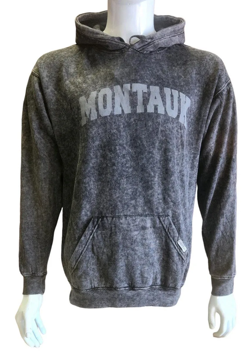 Adult Unisex Screen Printed Montauk Hooded Pullover