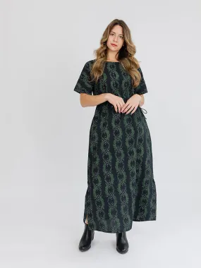 Aimee Maxi Dress - Vine Twist Forest