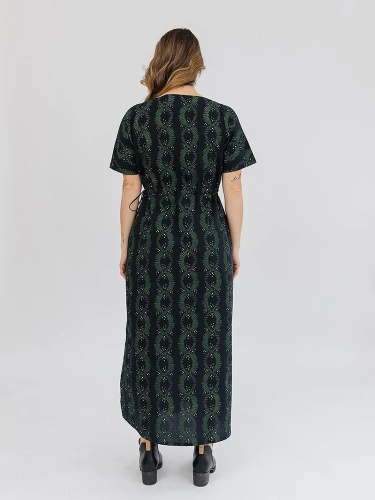 Aimee Maxi Dress - Vine Twist Forest