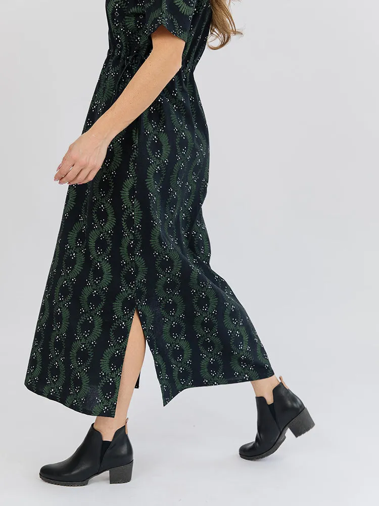 Aimee Maxi Dress - Vine Twist Forest