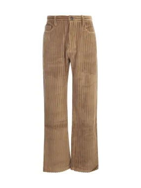 AMI Corduroy Straight-Leg Trousers