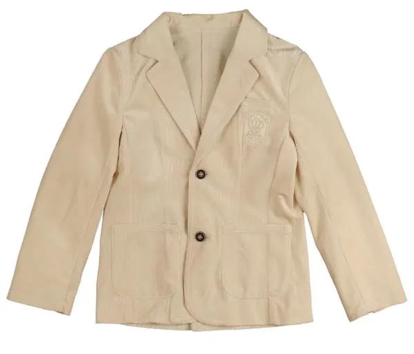 Belati Cream Velour Corduroy Jacket (BJ1353)