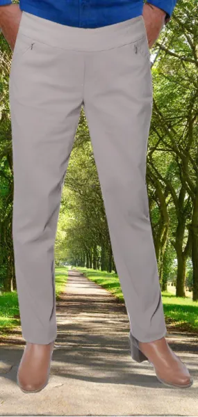 Bengaline Pant With Zip Pockets - Sliver