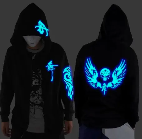 Blue Rave Ghost Hoodie