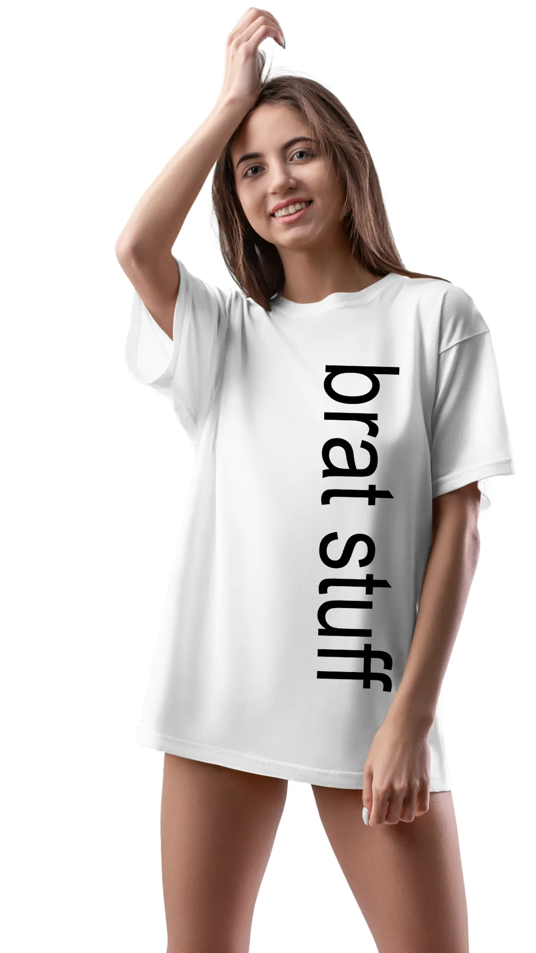 Bold, Bratty, and Oh-So-Comfy: Meet the "Brat Stuff" Oversized Tee!