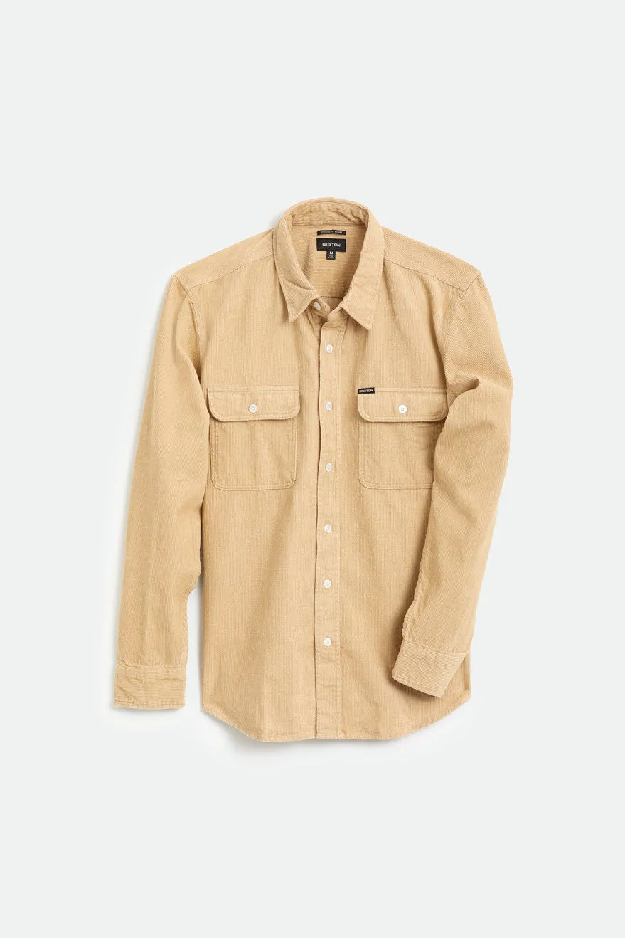 Bowery L/S Corduroy - Gravel