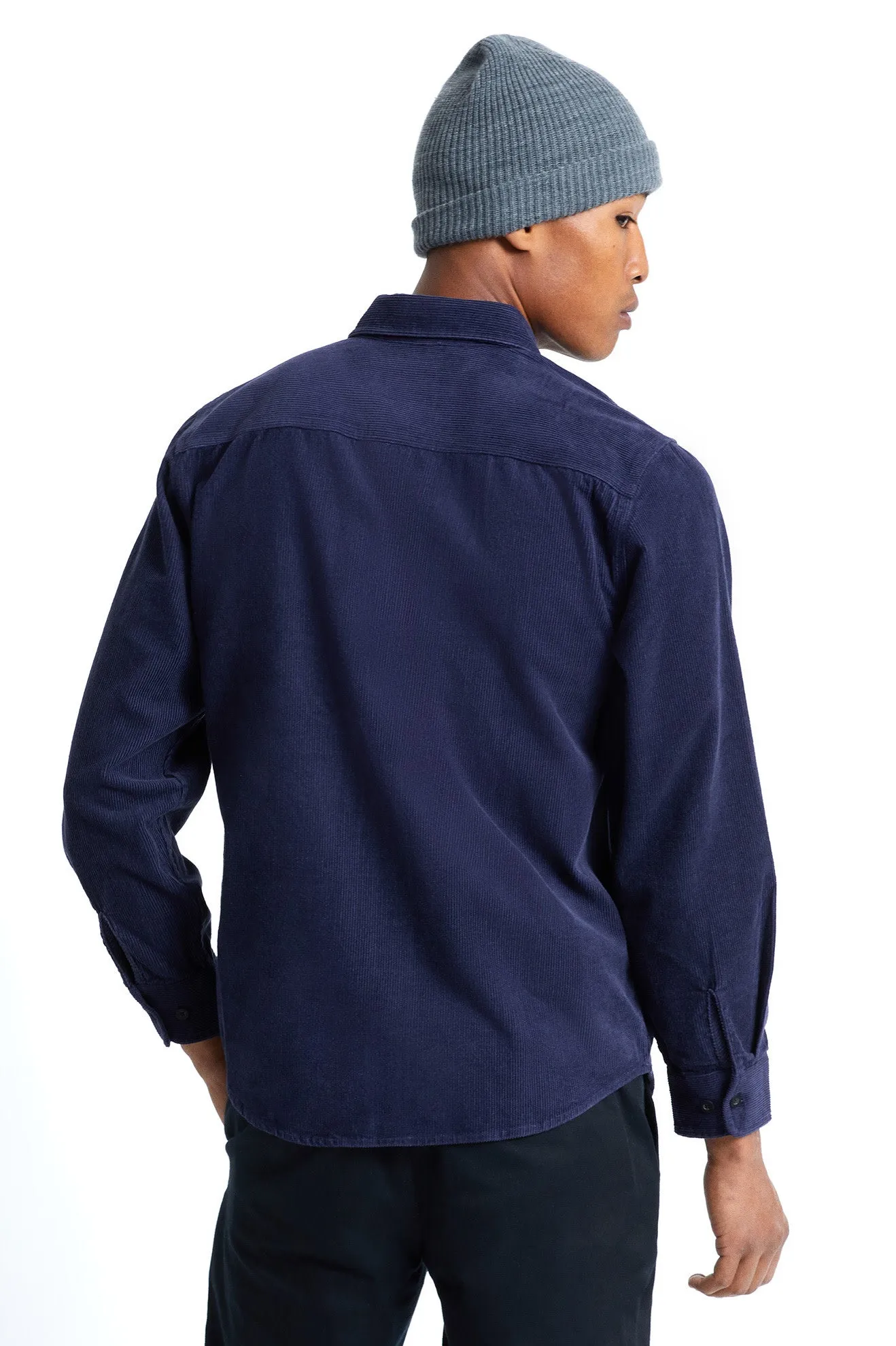 Bowery L/S Corduroy - Midnight Navy