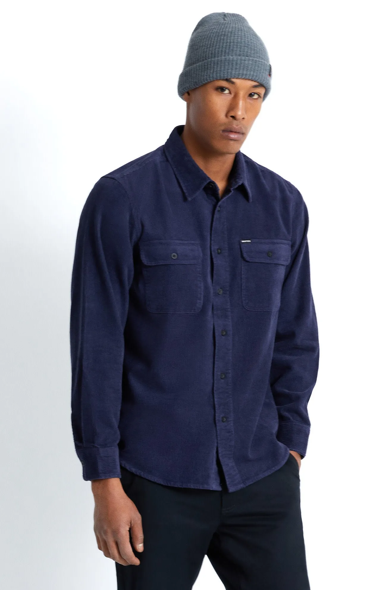 Bowery L/S Corduroy - Midnight Navy