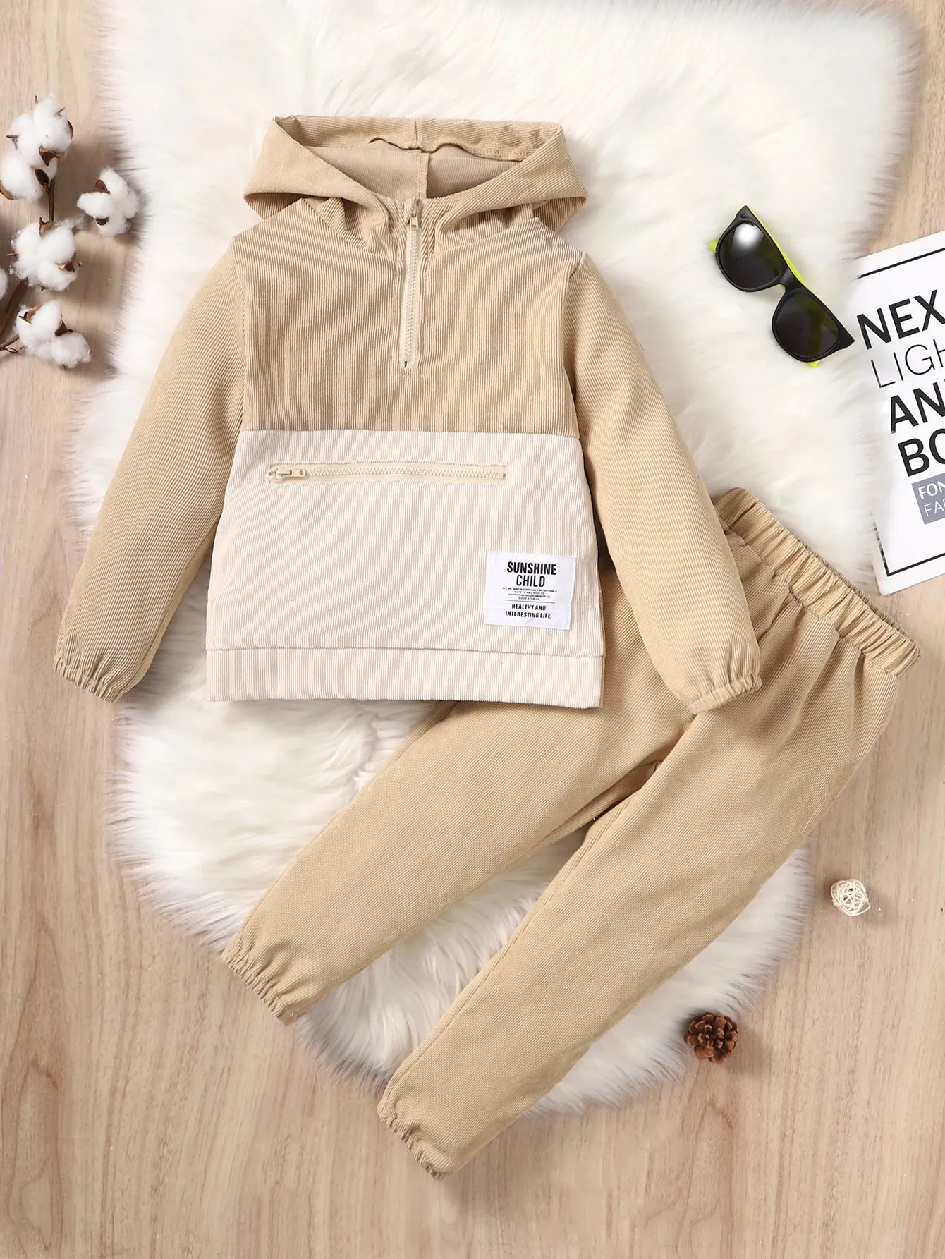 Boy Long Sleeve Hoodie Jacket  Pants