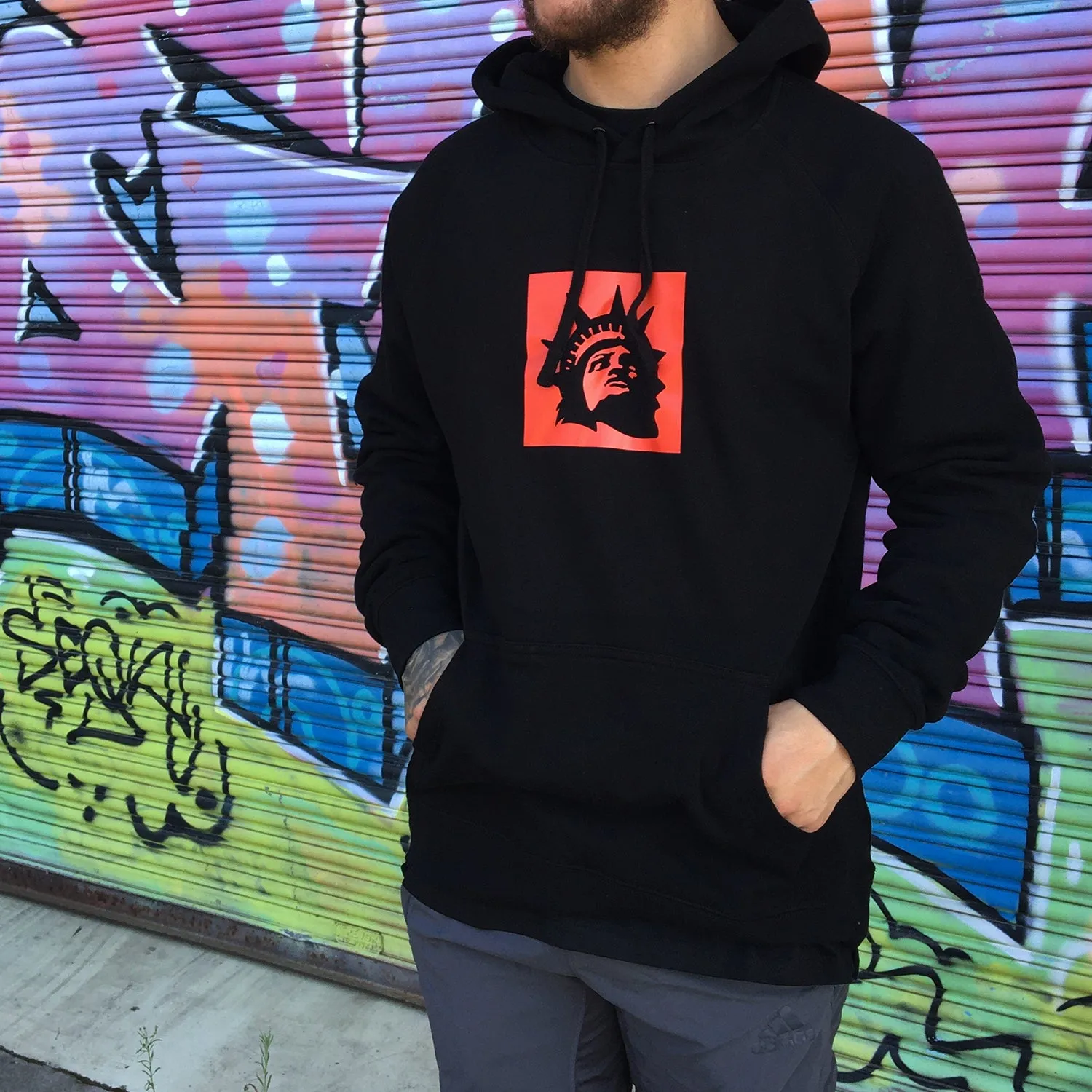 Brand Square Hoodie (Black)