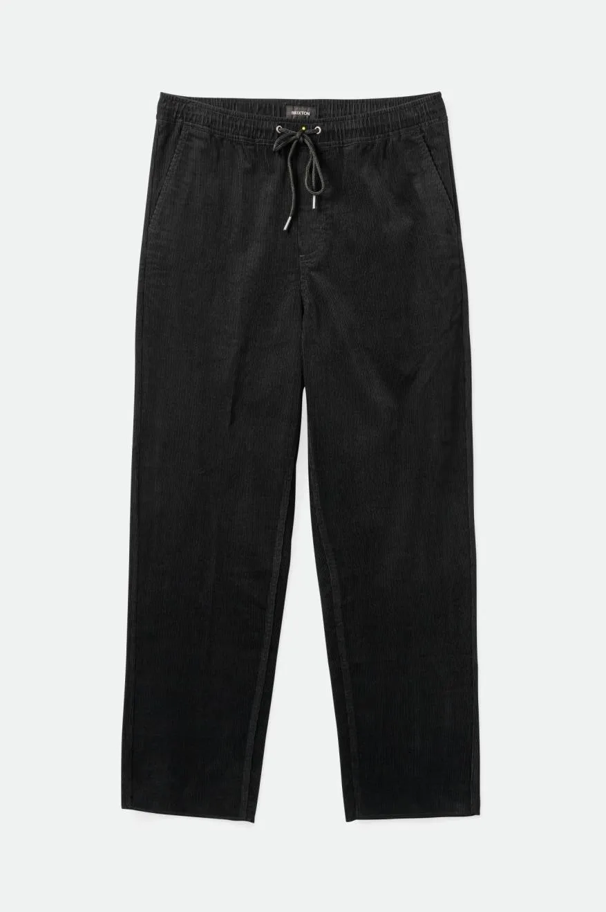 BRIXTON MADRID REGULAR PANT BLACK CORD