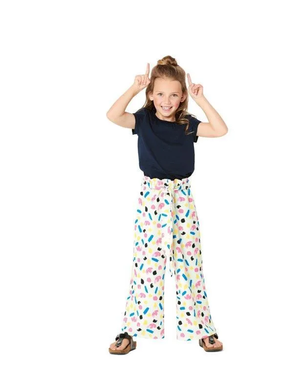 Burda Pattern 9302 Children's Pants with Elastic Waist – Culottes