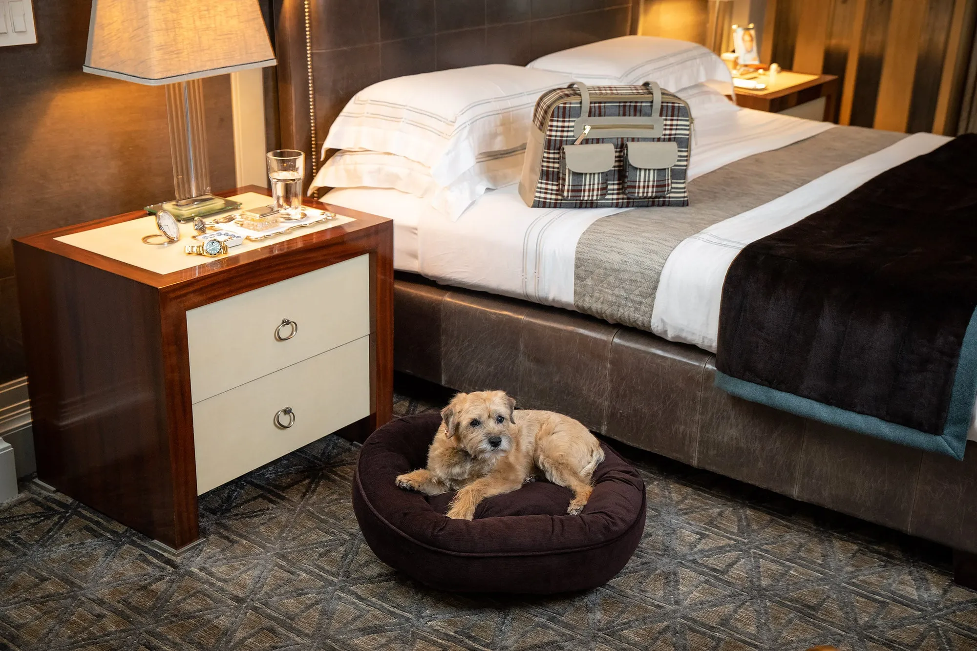 Canine Styles - Corduroy Chocolate Brown or Orange - Dog Bed