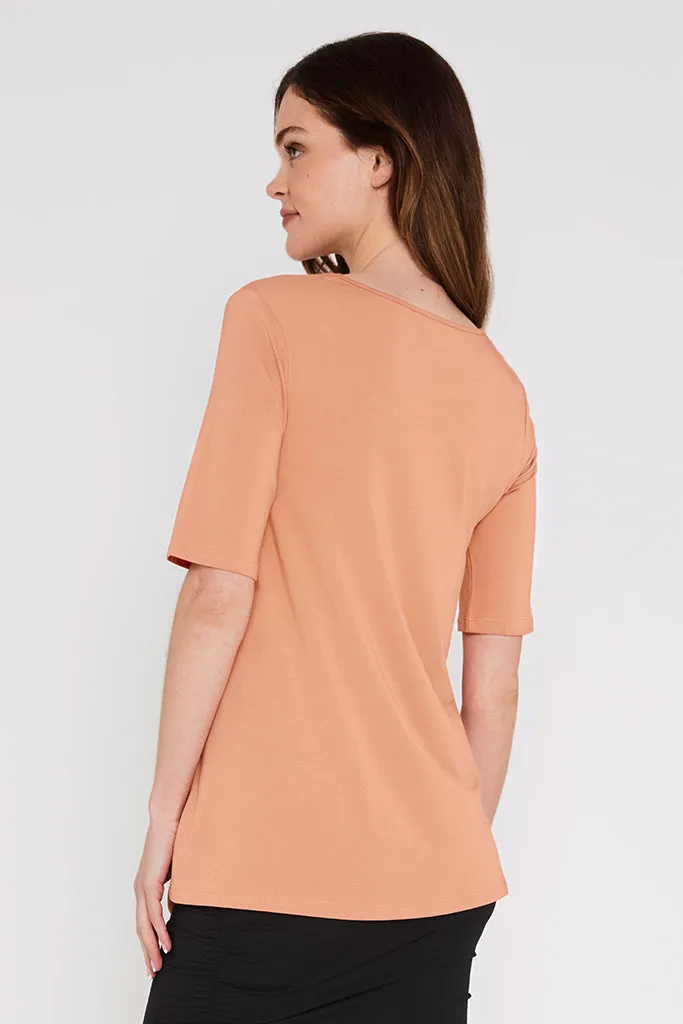 Carter Tunic Top - Apricot