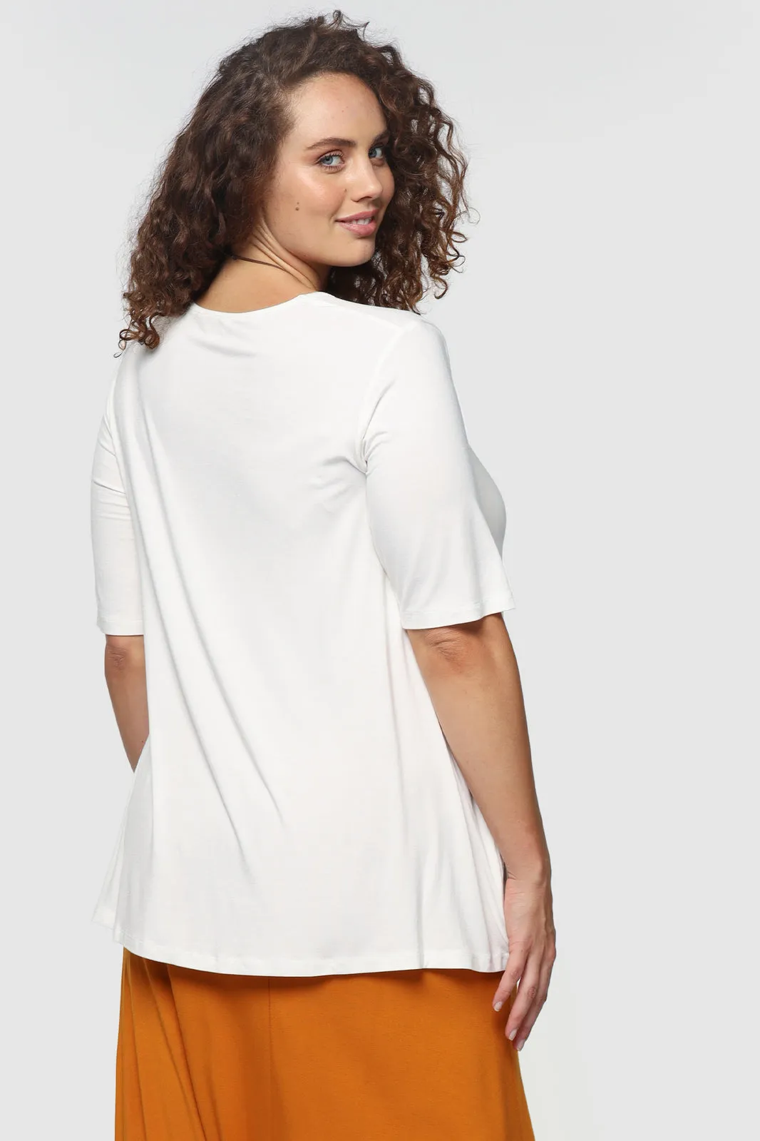 Carter Tunic Top - Ivory