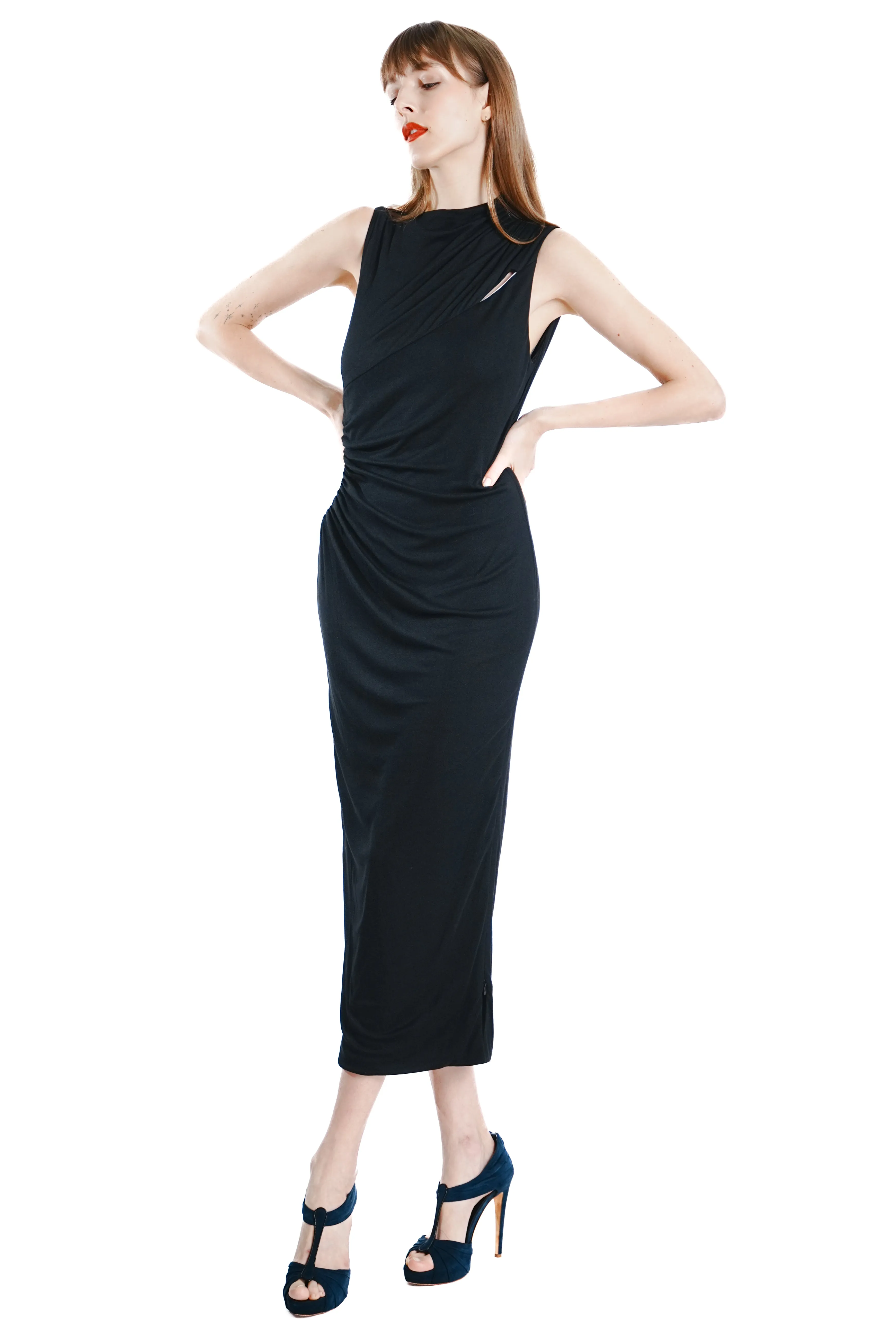 Celena Sleeveless Maxi Jersey Dress