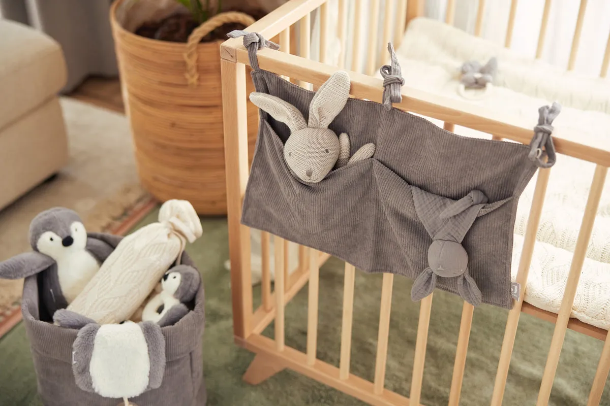 Changing Table Basket Corduroy - Storm Grey