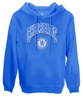 Chelsea FC Retro Wordmark Fleece Pullover Hoodie - Royal