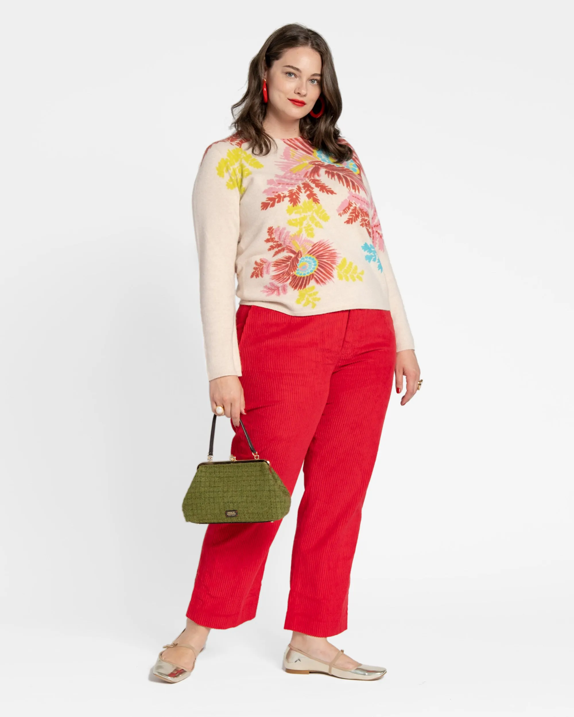 Chloe Corduroy Pant Red