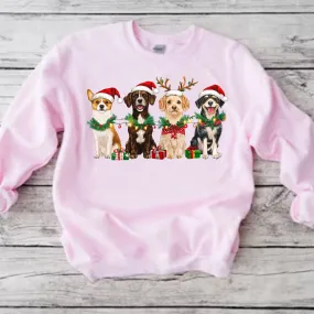 Christmas Dogs Crewneck Sweatshirt