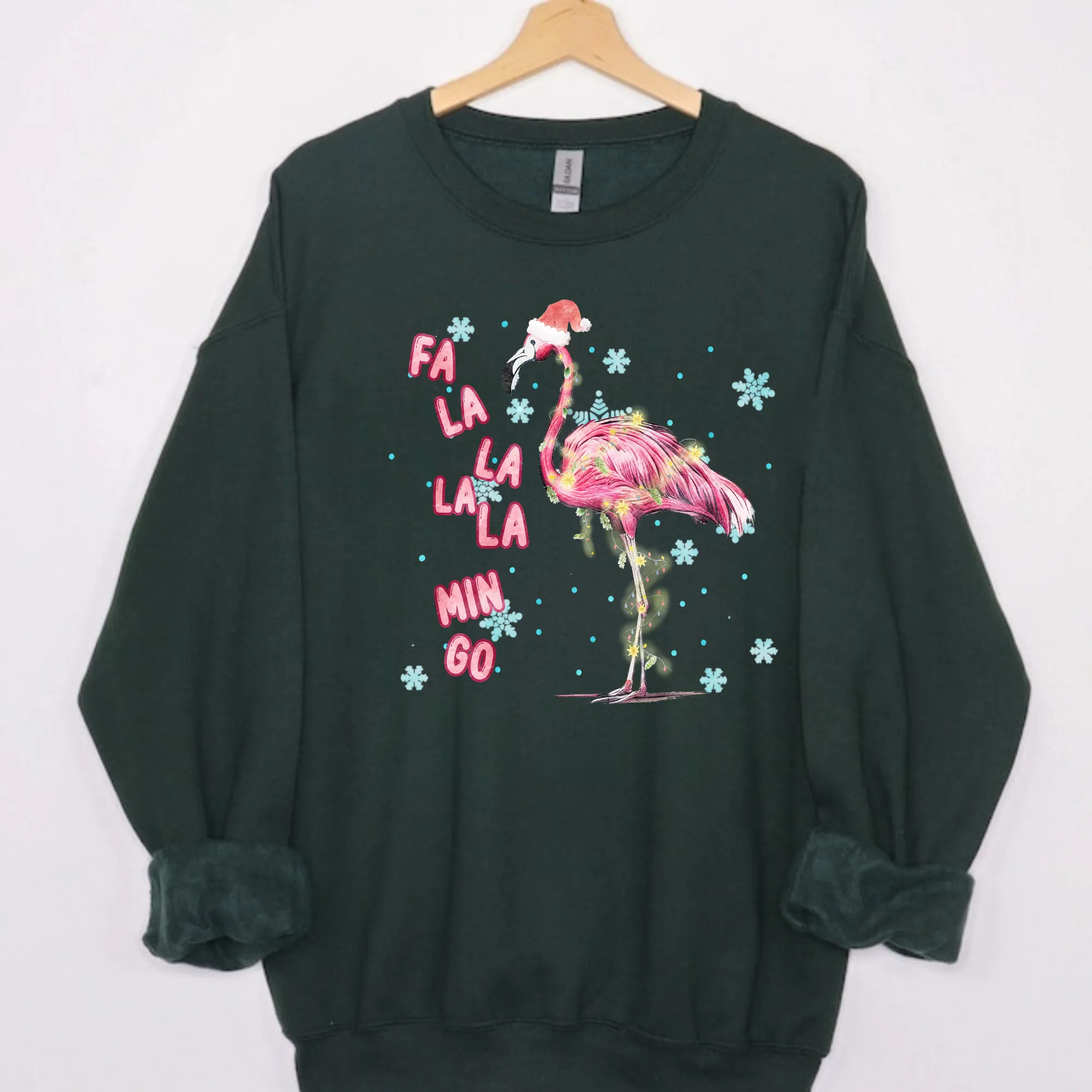 Christmas Flamingo Sweatshirt