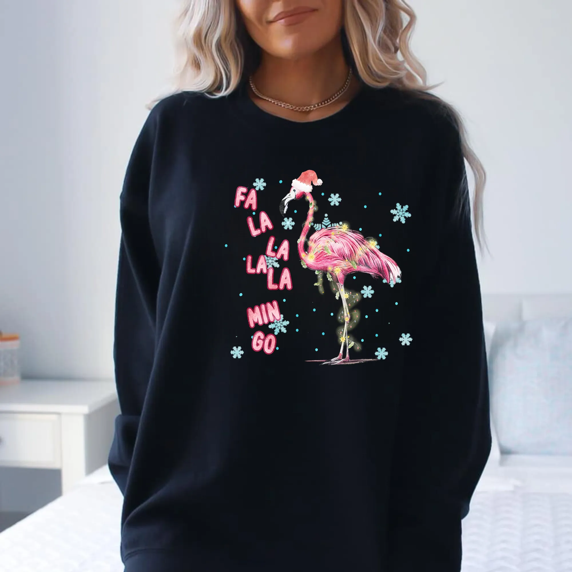 Christmas Flamingo Sweatshirt