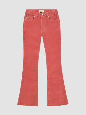 Claire High Rise Boot Cut, Deep Blush Corduroy