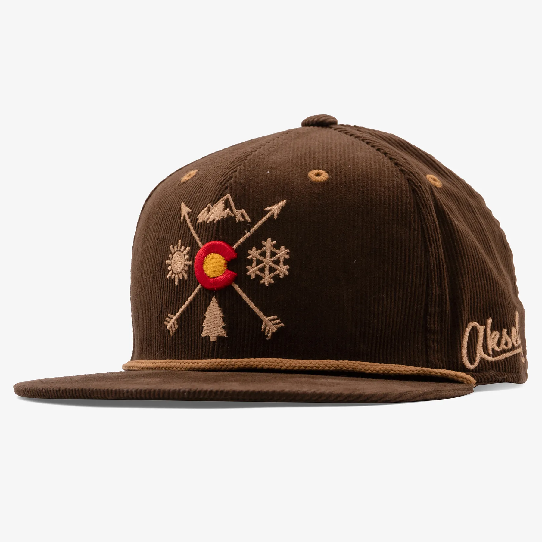 Colorado Arrows Corduroy Flatbill Snapback Hat