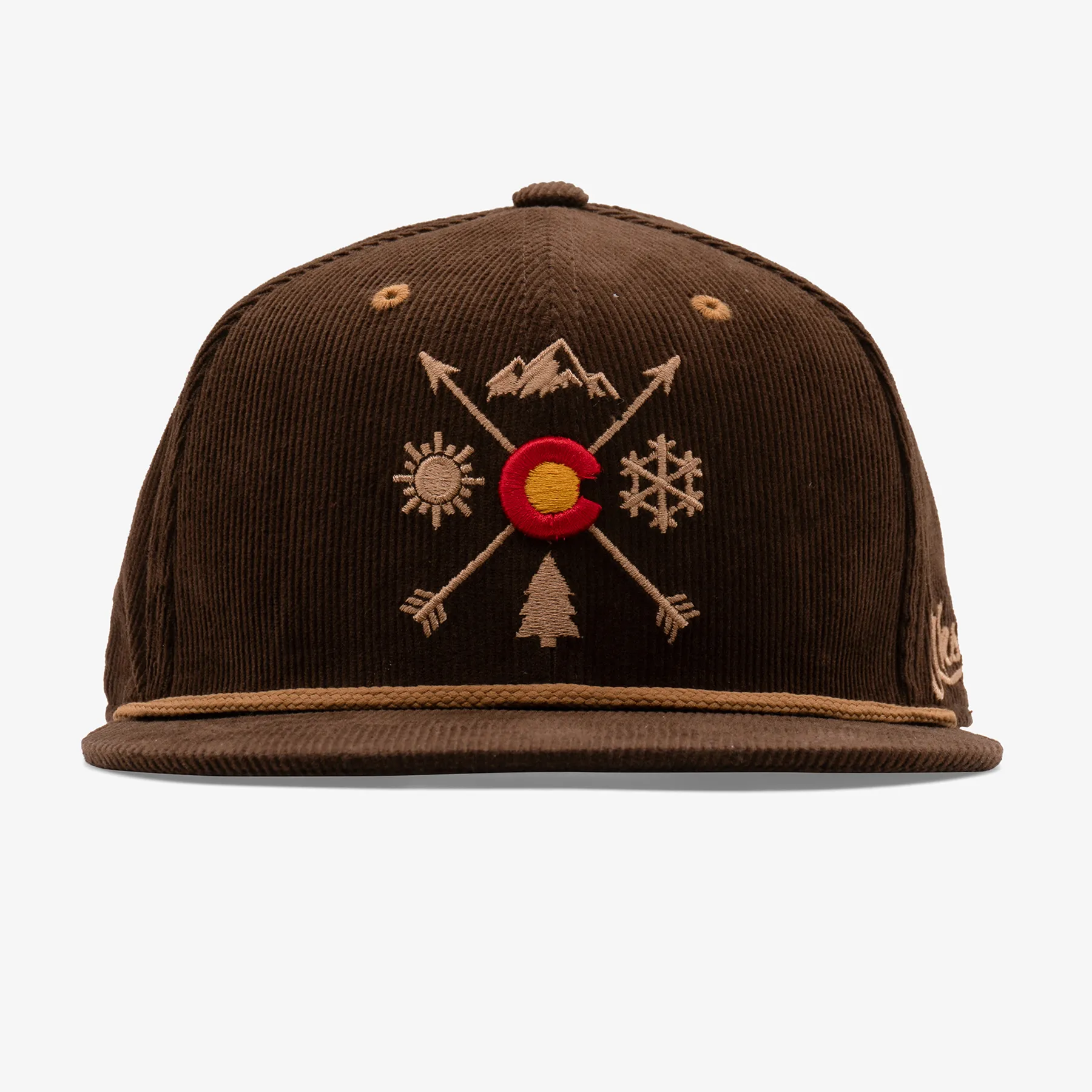 Colorado Arrows Corduroy Flatbill Snapback Hat