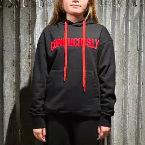 Confuciusly Pullover Hoodie, Black