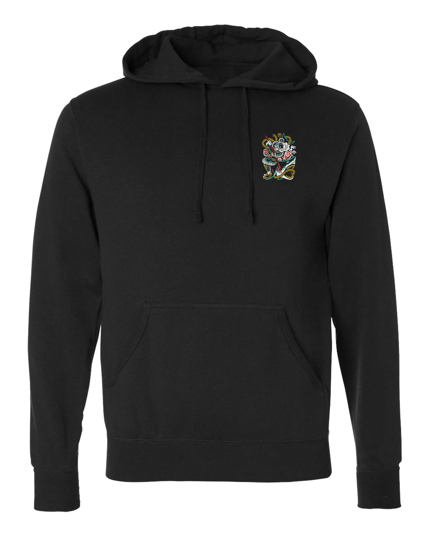 Conquer - Bushido - on Black Pullover Hoodie