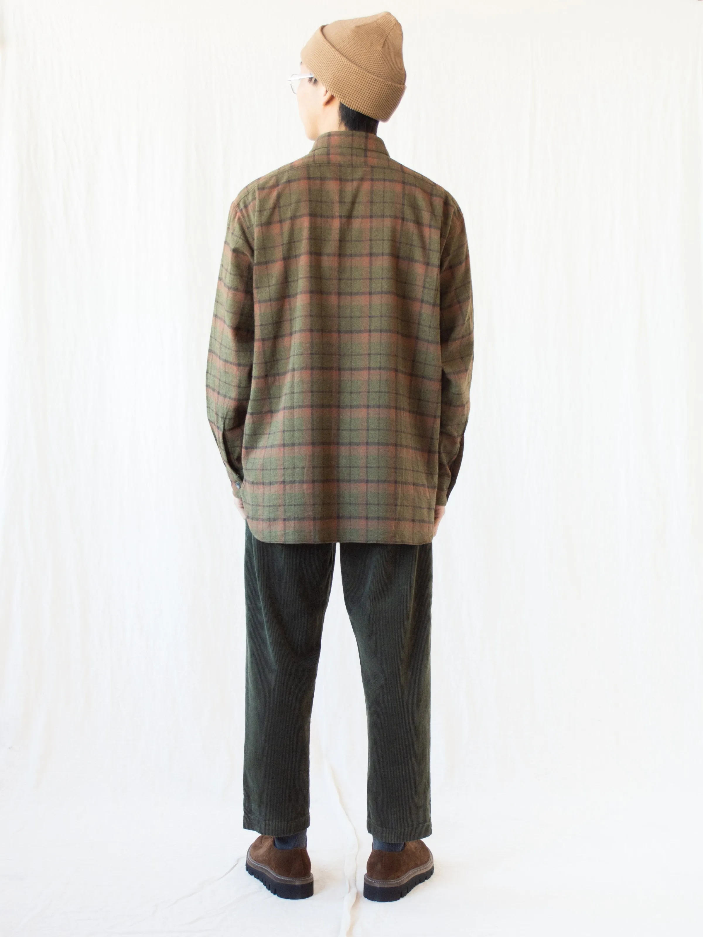 Corduroy Easy Pants - Olive