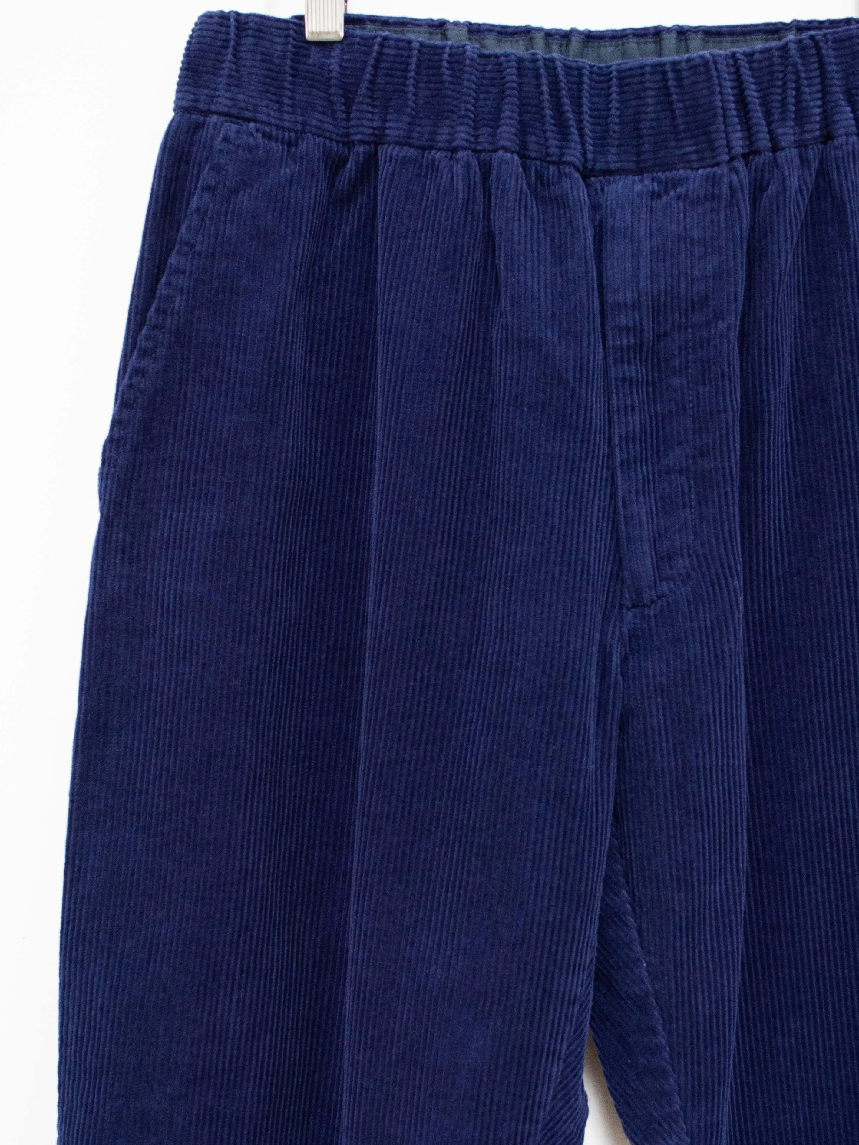 Corduroy Easy Pants - Royal Navy