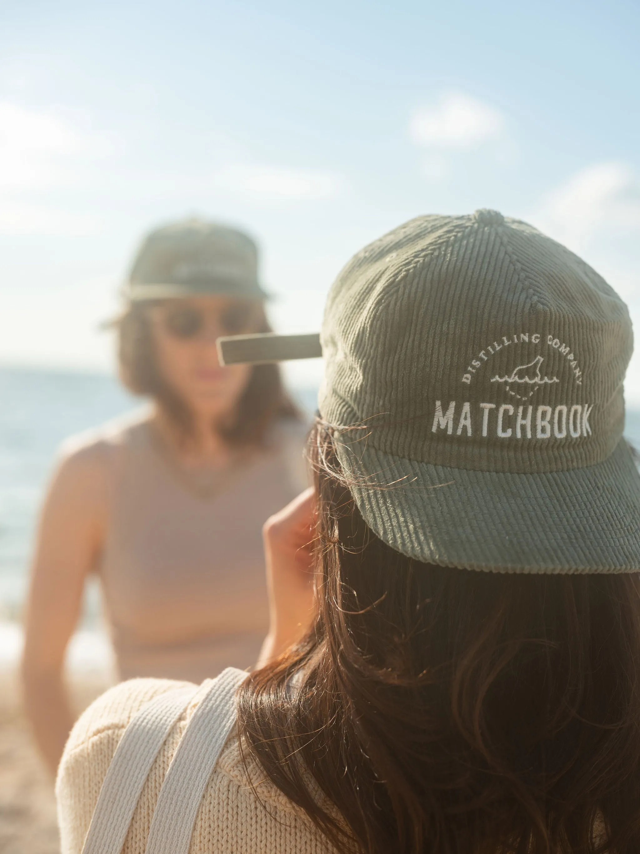 Corduroy Green Matchbook Hat