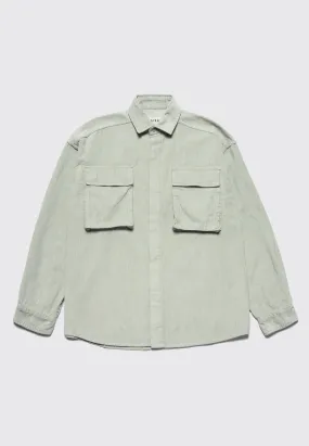 Corduroy Shirt Jacket - Light Mint