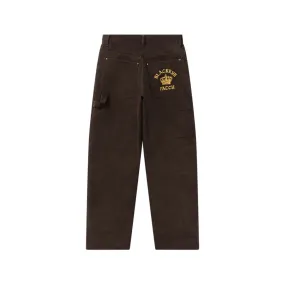 CROWN LOGO CORDUROY PAINTER PANTS