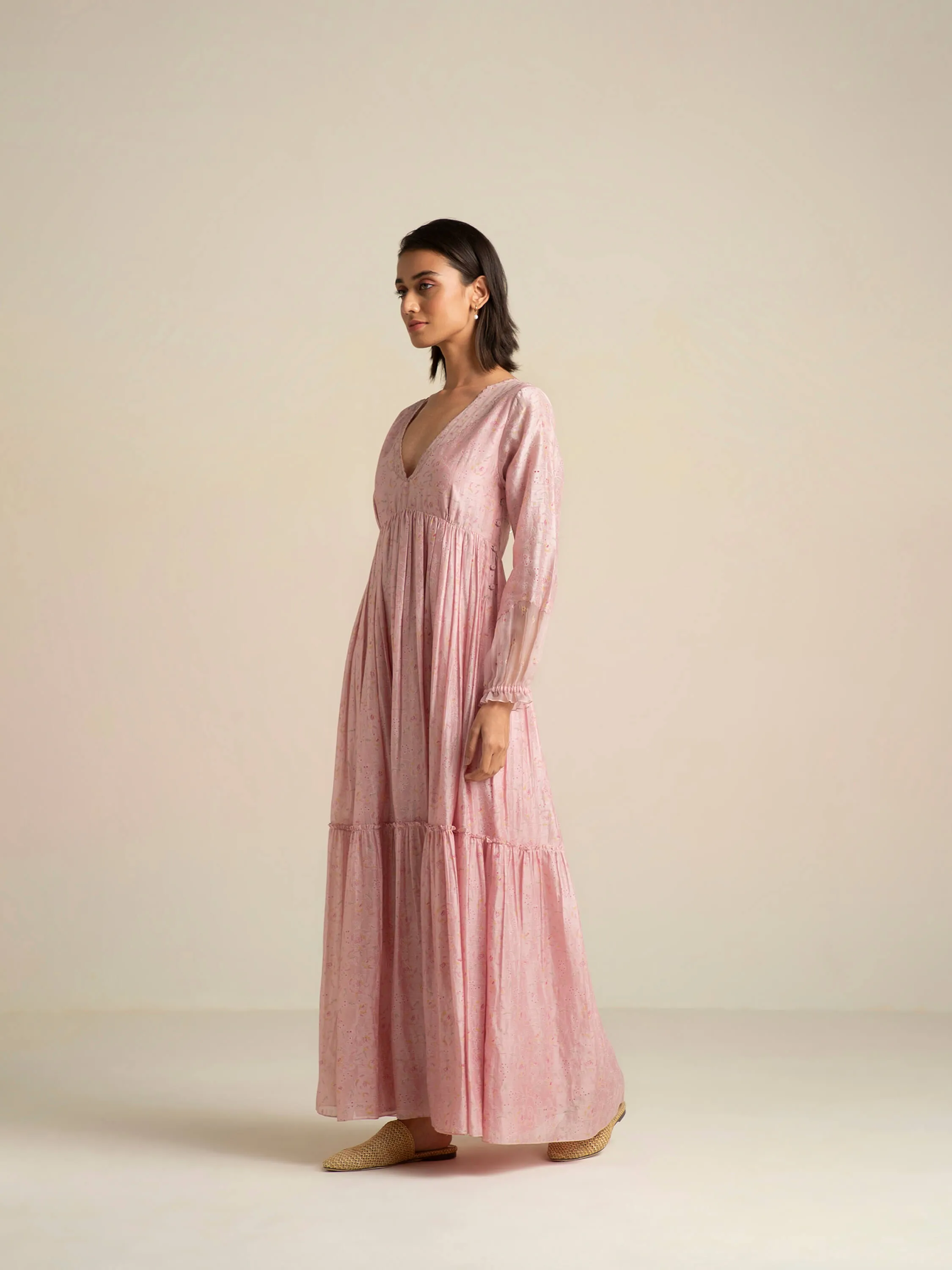 Crystal Pink Maxi Dress