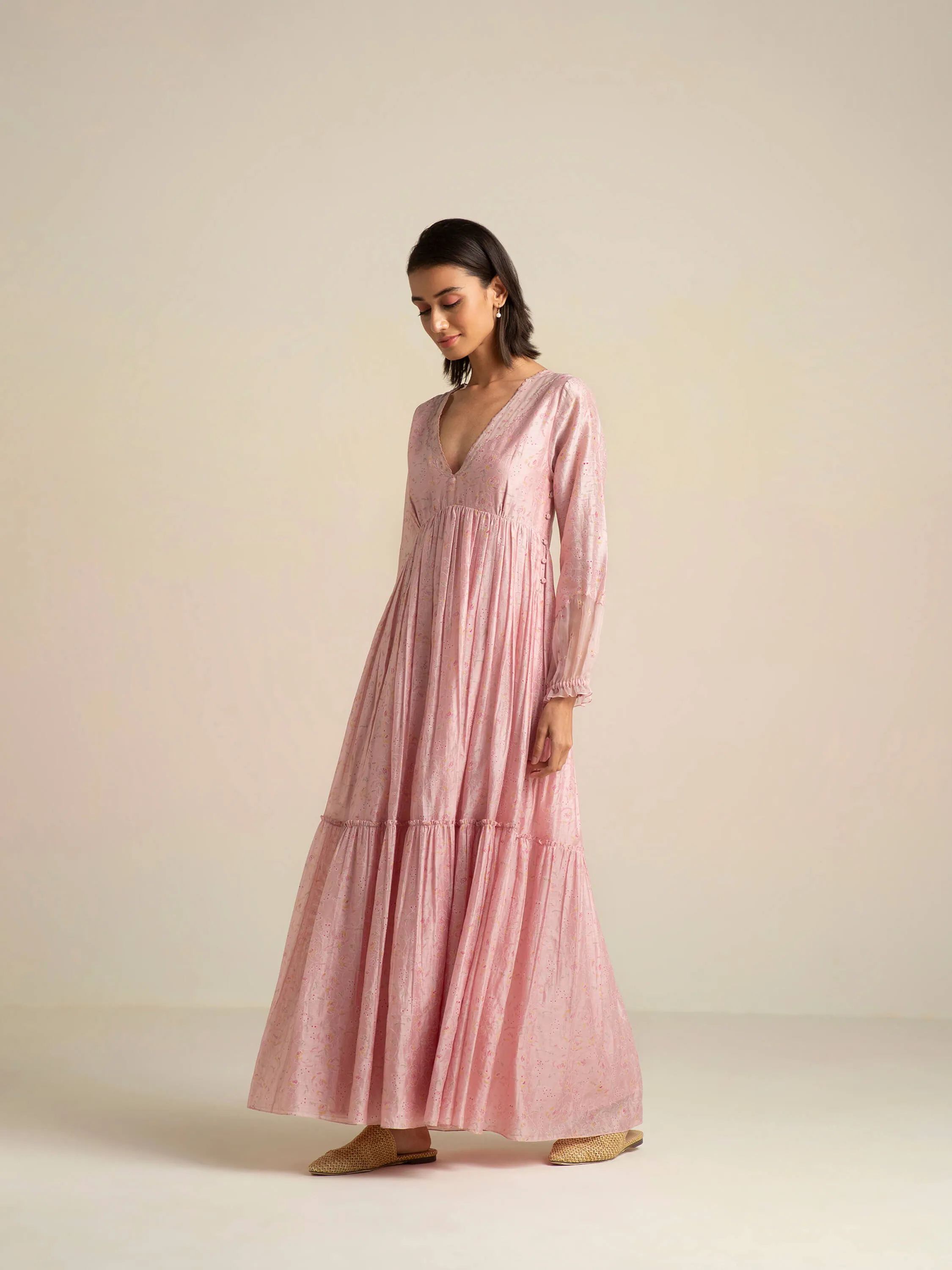 Crystal Pink Maxi Dress