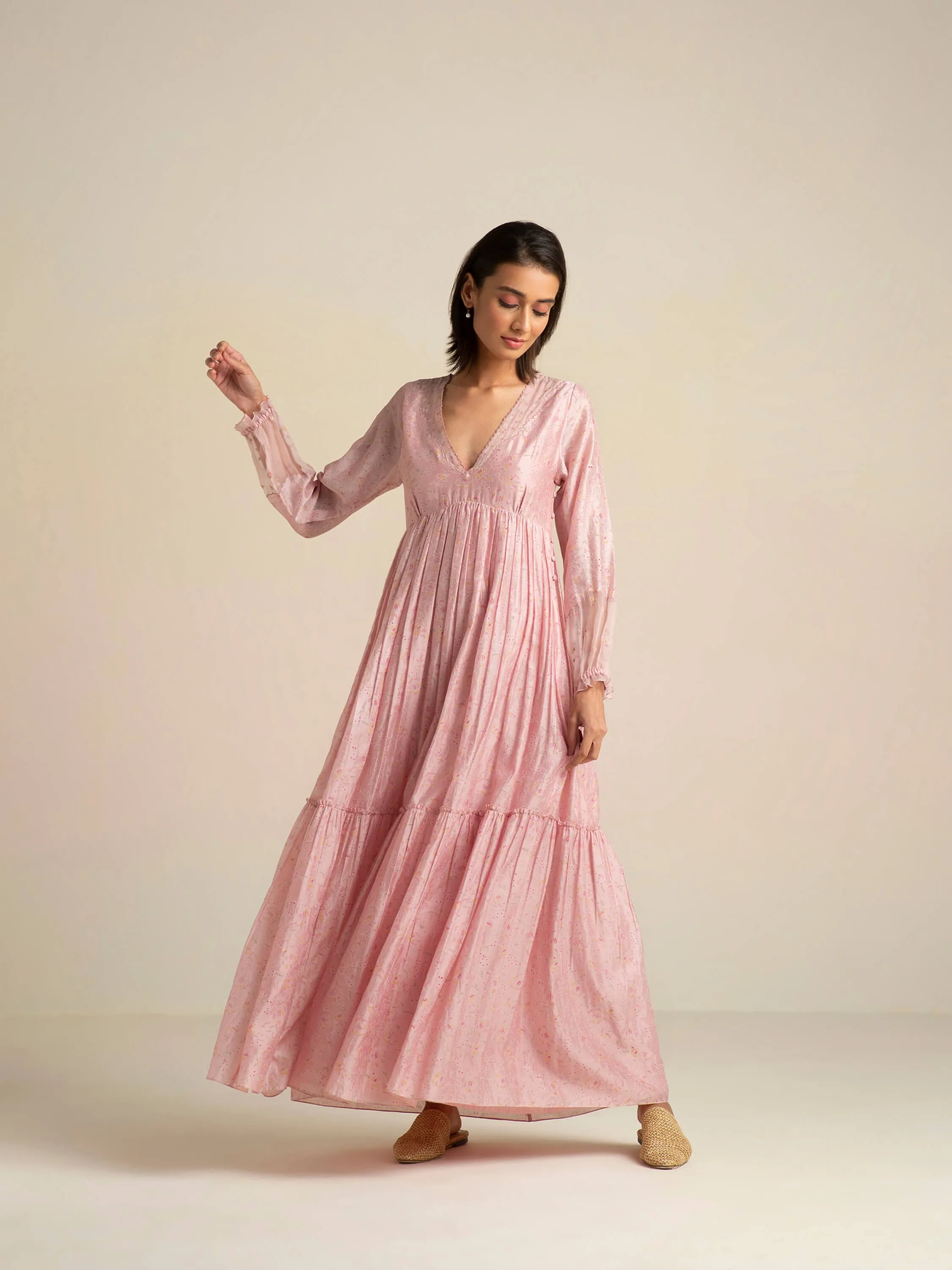 Crystal Pink Maxi Dress