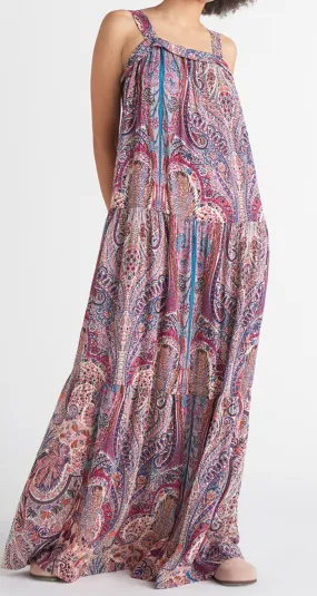 Dex Fleur Tiered Maxi Dress