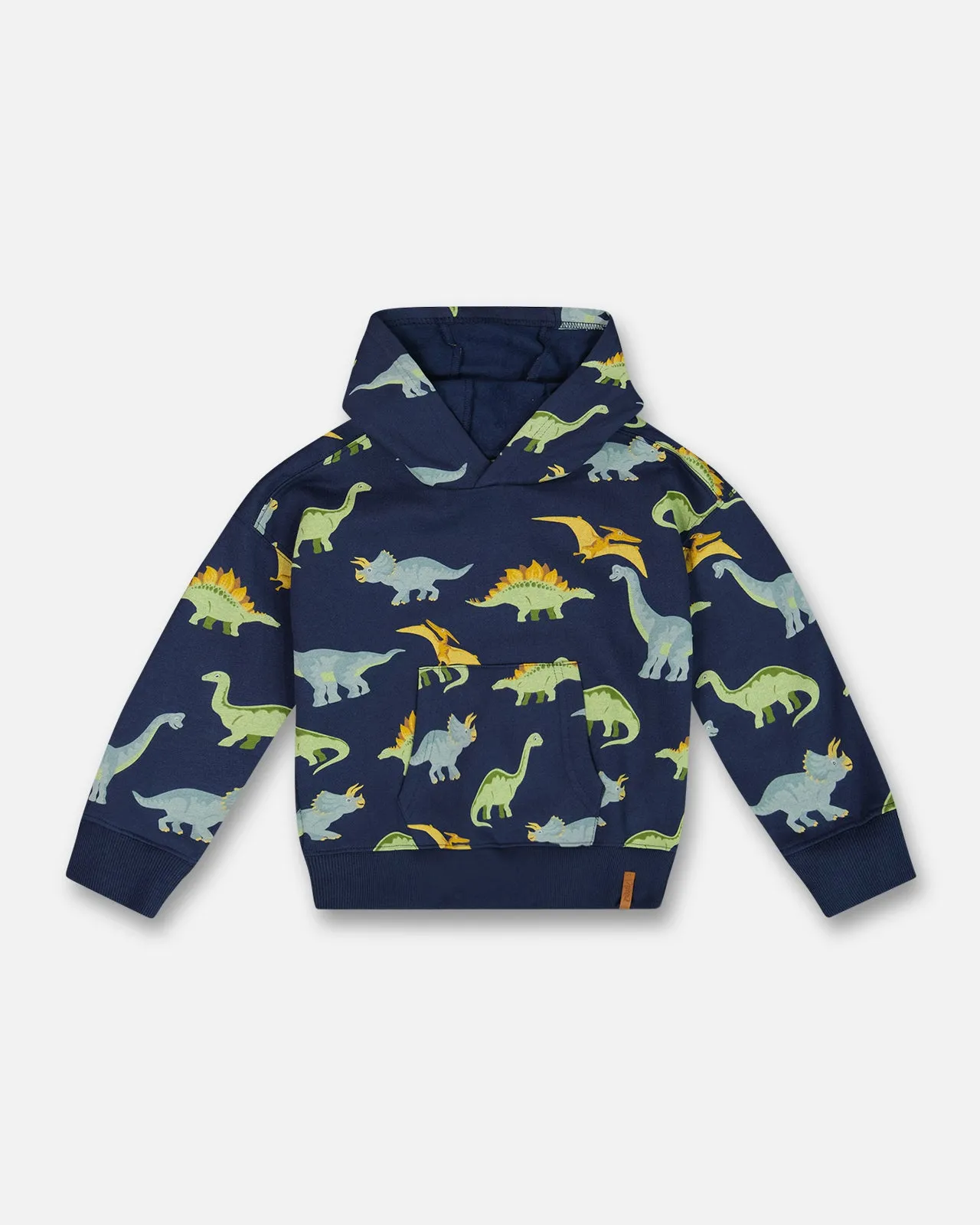 DPD Printed Dino Hoodie in Soft Fleece