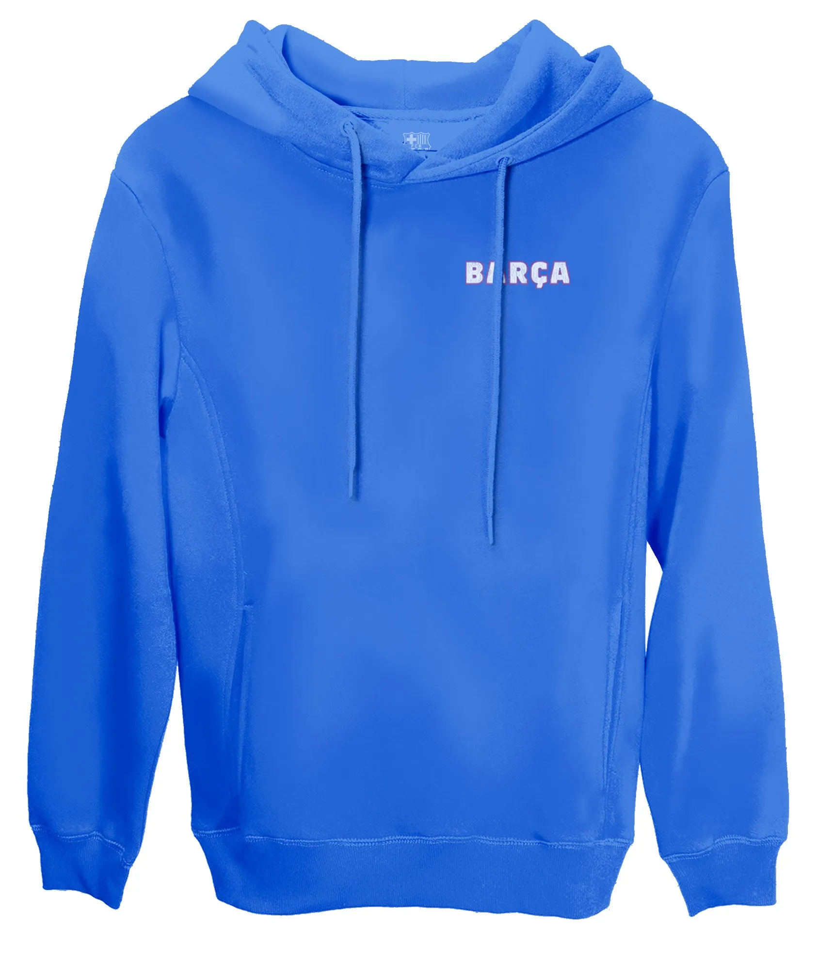 FC Barcelona Wordmark Fleece Pullover Hoodie - Royal